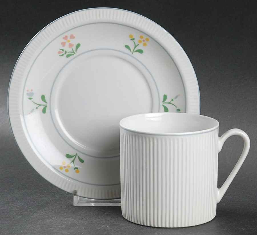 Victoria's Garden Flat Cup & Saucer Set by Prisma-1