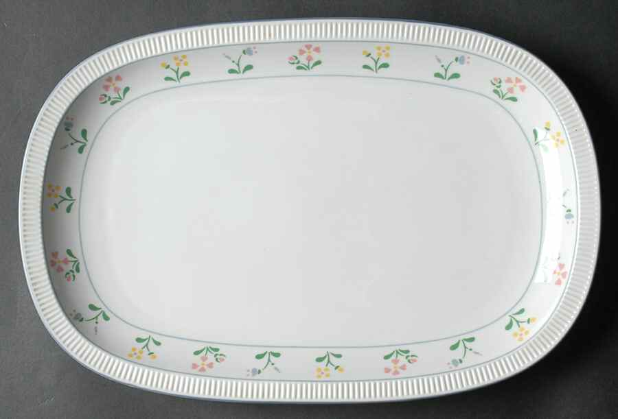 Victoria's Garden 13" Oval Serving Platter by Prisma-1