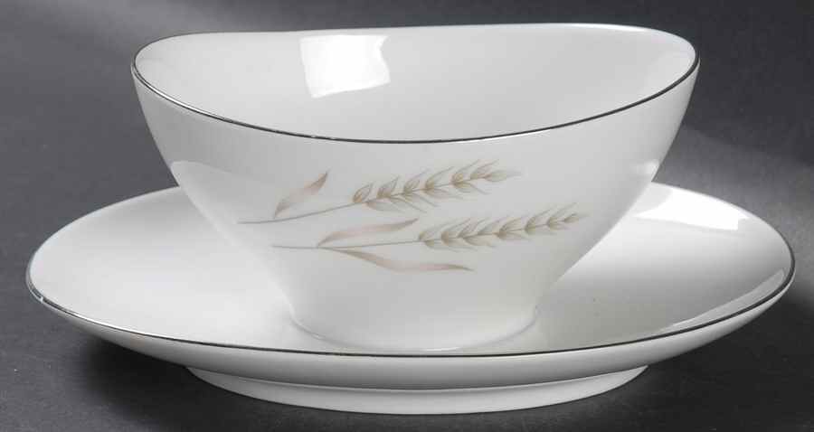 Serenade Gravy Boat with Attached Underplate by Prudential-1