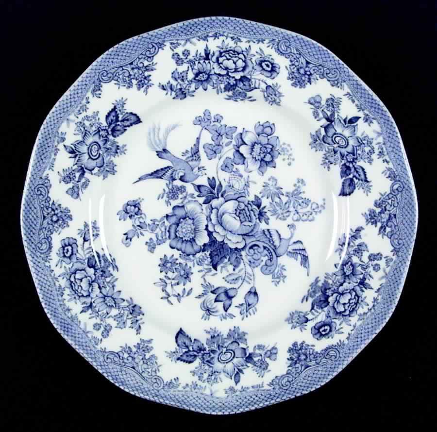 Asiatic Pheasants Blue Dinner Plate by Premiere-1