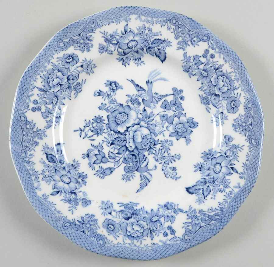 Asiatic Pheasants Blue Bread & Butter Plate by Premiere-1