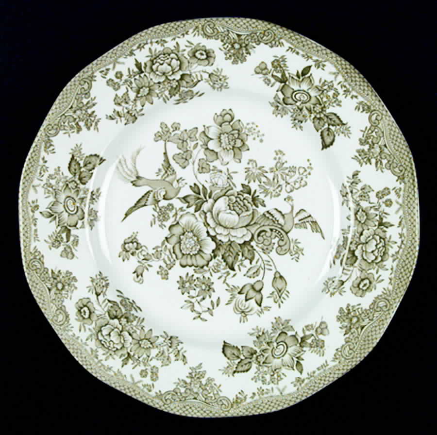 Asiatic Pheasants Green Dinner Plate by Premiere-1