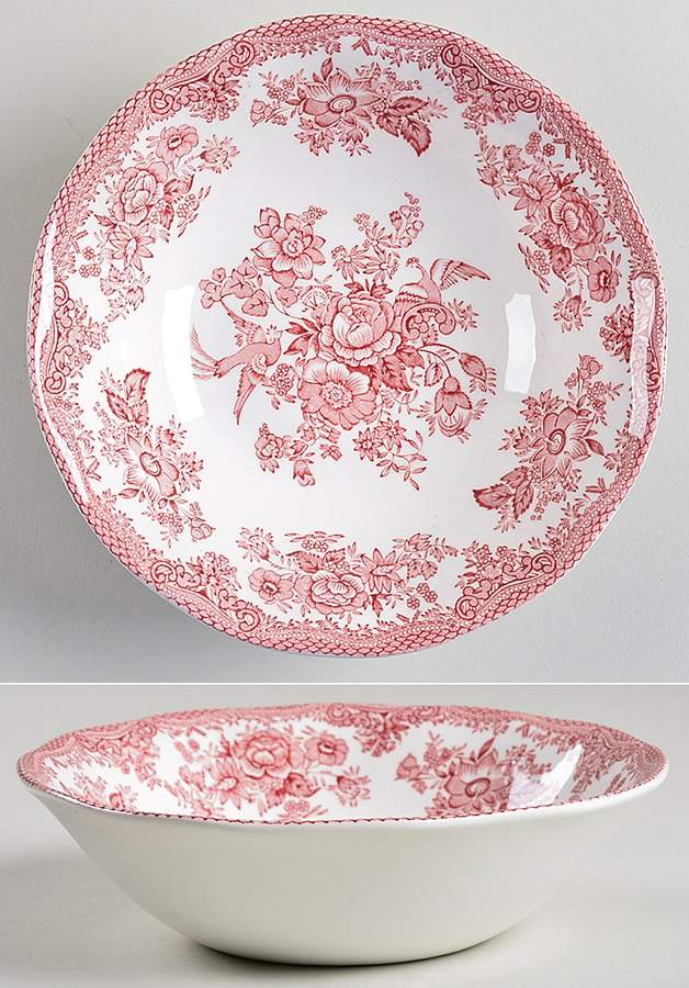 Asiatic Pheasants Red Coupe Cereal Bowl by Premiere-1