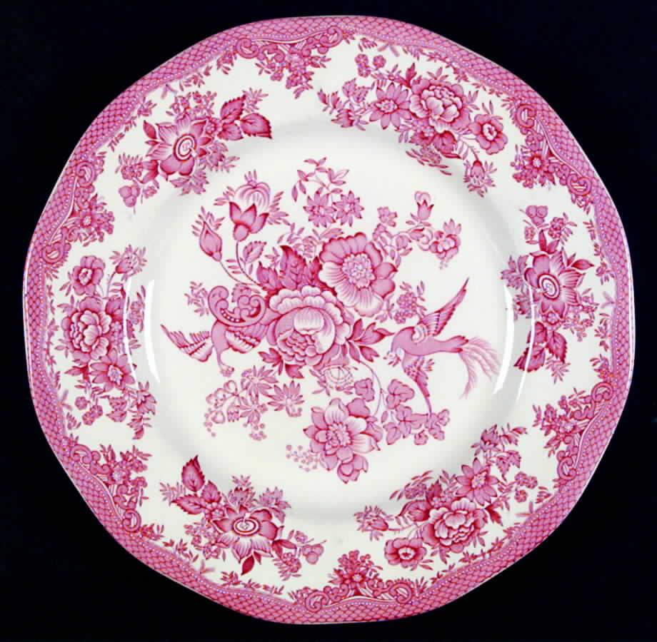 Asiatic Pheasants Red Dinner Plate by Premiere-1