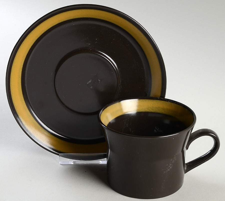 Bassano Flat Cup & Saucer Set by Premiere-1