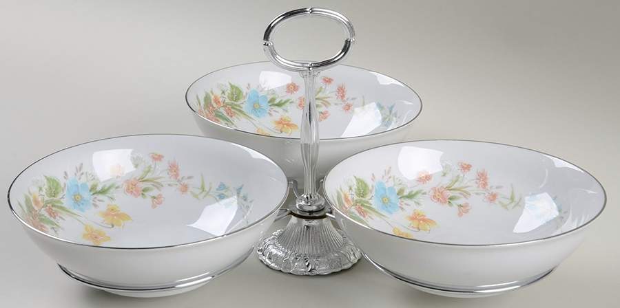 Berkshire 7" x 12" 3-Part Relish & Metal Stand (CERC) HC by Premiere-1