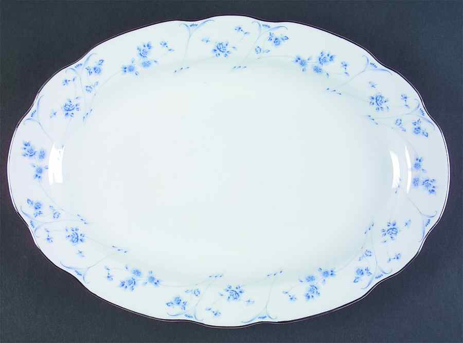 Blue Dawn 13" Oval Serving Platter by Premiere-1