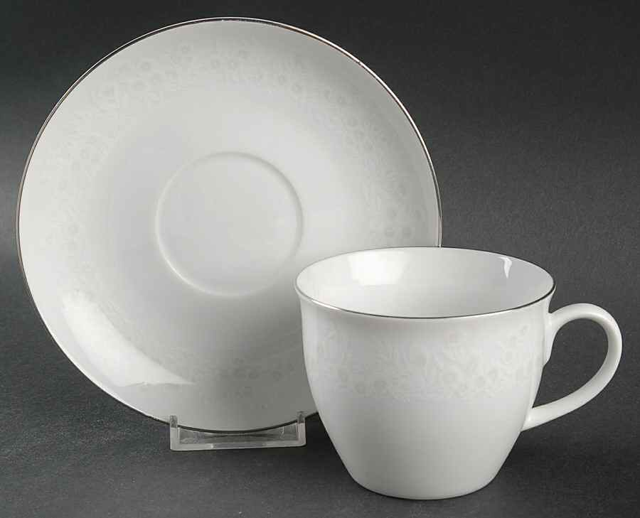 Coronation Flat Cup & Saucer Set by Premiere-1