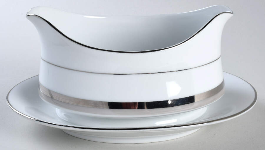 Dawn Gravy Boat with Attached Underplate by Premiere-1