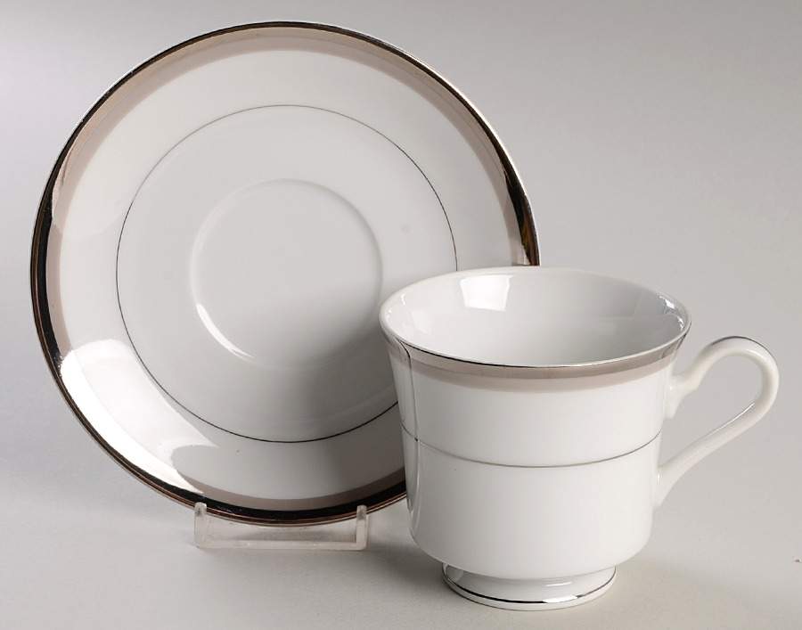 Dawn Footed Cup & Saucer Set by Premiere-1