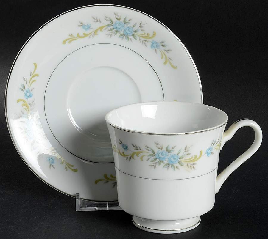 Glen Ellyn Footed Cup & Saucer Set by Premiere-1