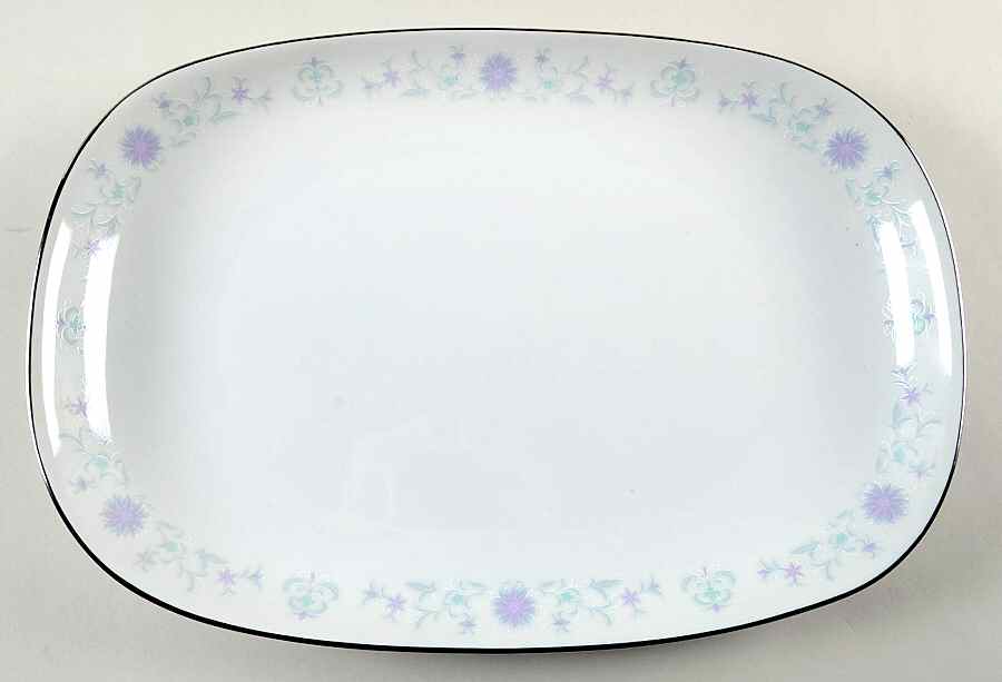 Lavender Rose 15" Oval Serving Platter by Premiere-1