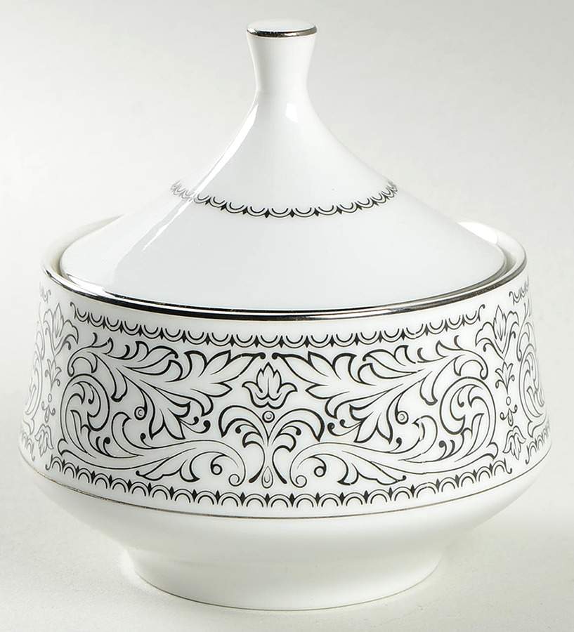 London Terrace (Platinum) Sugar Bowl & Lid by Premiere-1