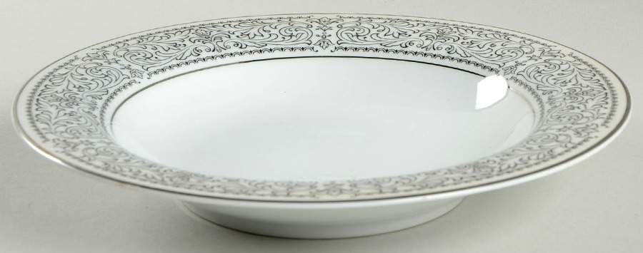 London Terrace (Platinum) Rim Soup Bowl by Premiere-1