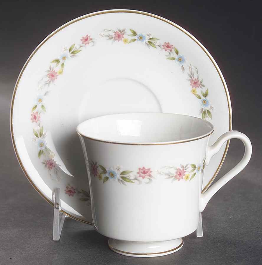 Sharon Footed Cup & Saucer Set by Premiere-1