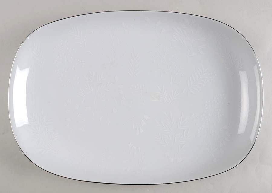 Snow Fern 15" Oval Serving Platter by Premiere-1