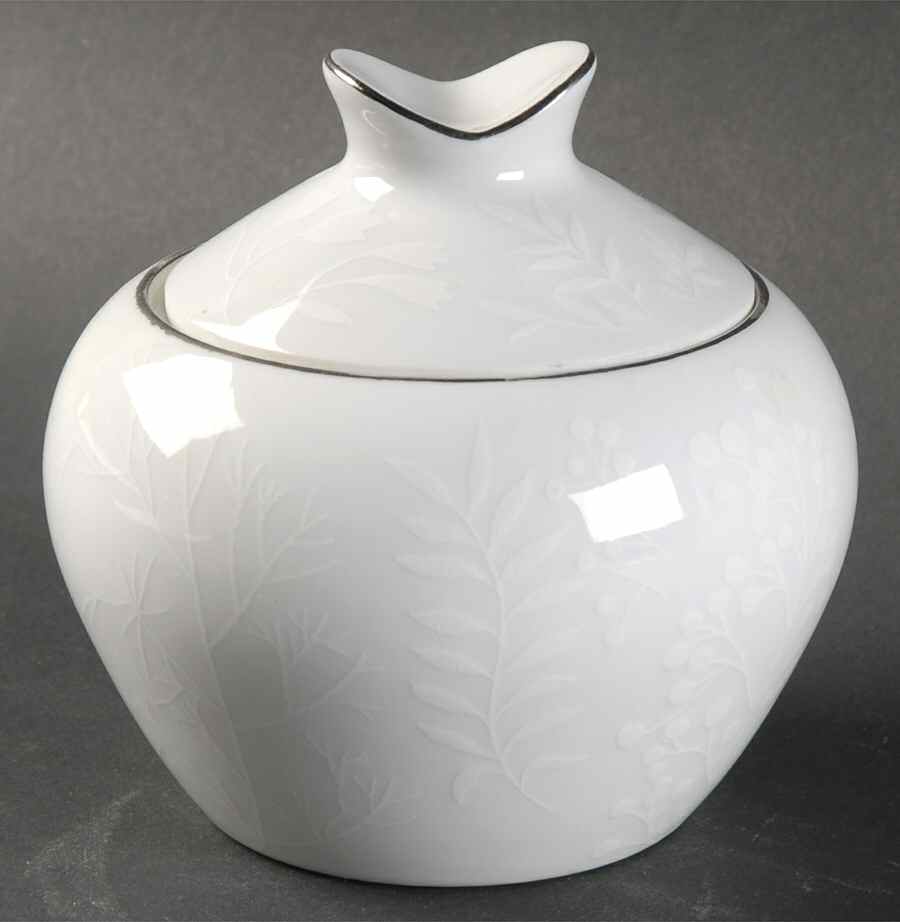 Snow Fern Sugar Bowl & Lid by Premiere-1