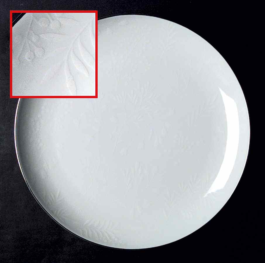 Snow Fern Dinner Plate by Premiere-1