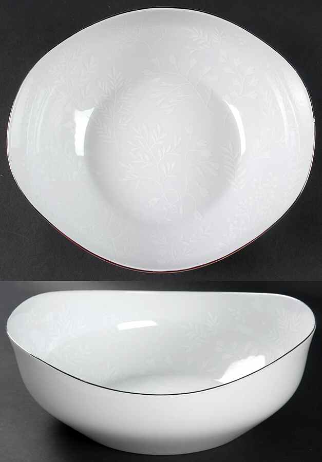 Snow Fern 8" Round Vegetable Bowl by Premiere-1