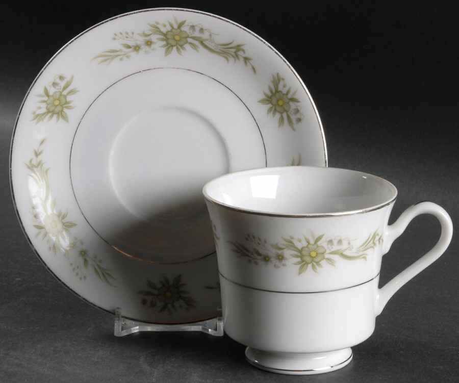 Sweet Hearts Footed Cup & Saucer Set by Premiere-1