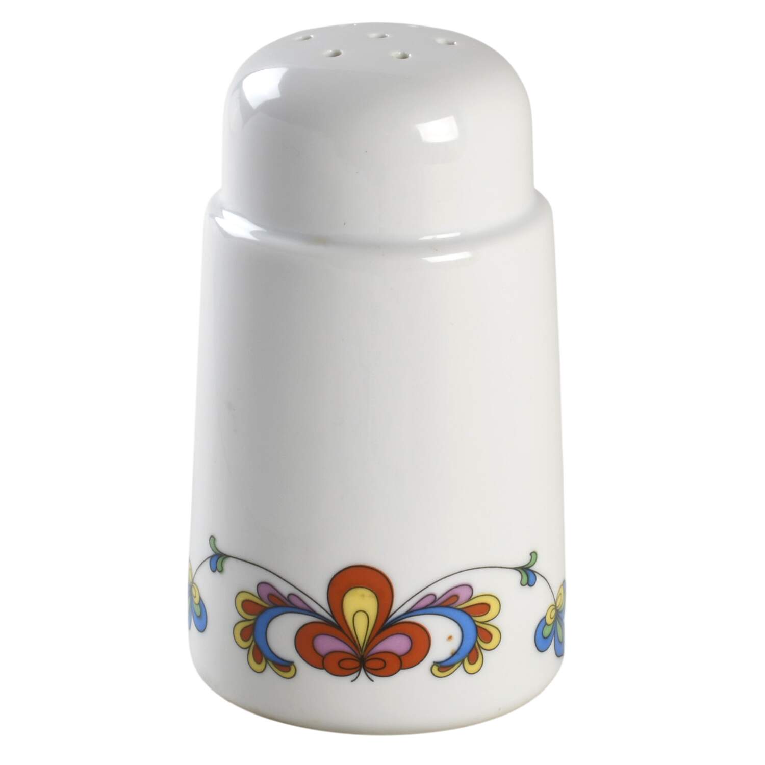 Farmer's Rose (Rim, Gold Trim) Sugar Shaker by Porsgrund-1