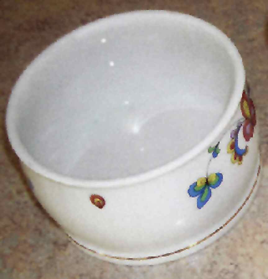 Farmer's Rose (Rim, Gold Trim) 4" All Purpose Bowl by Porsgrund-1