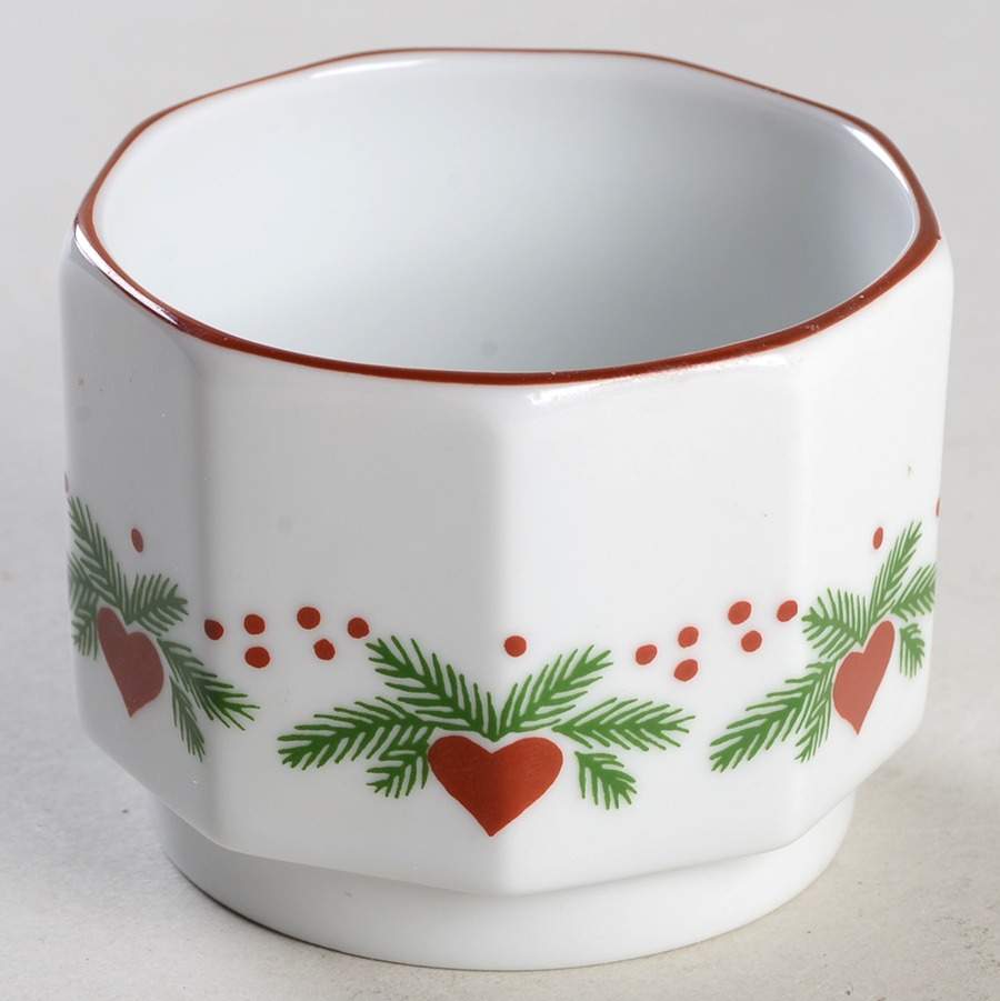 Hearts & Pines (Multisided) Mini Open Sugar Bowl by Porsgrund-1
