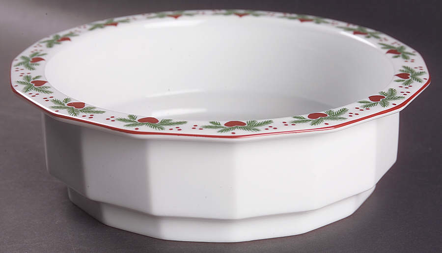 Hearts & Pines (Multisided) 9" Round Vegetable Bowl by Porsgrund-1