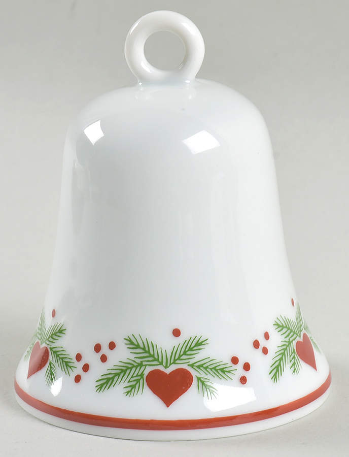Hearts & Pines (Multisided) Bell by Porsgrund-1