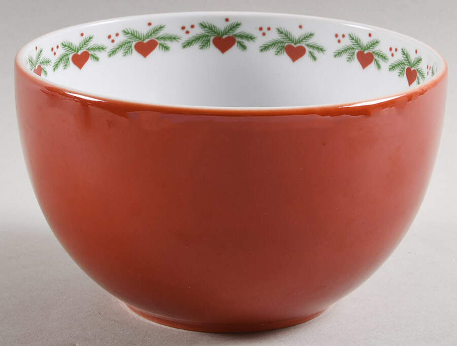 Hearts & Pines (Multisided) 6" Round Serving Bowl by Porsgrund-1