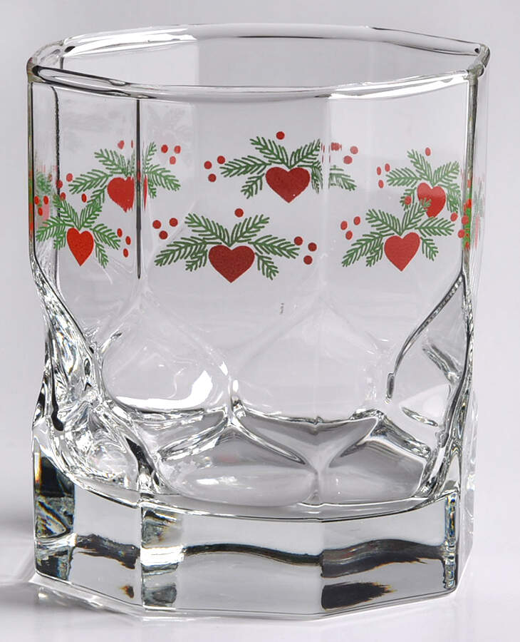 Hearts & Pines (Multisided) Glassware Double Old Fashioned by Porsgrund-1