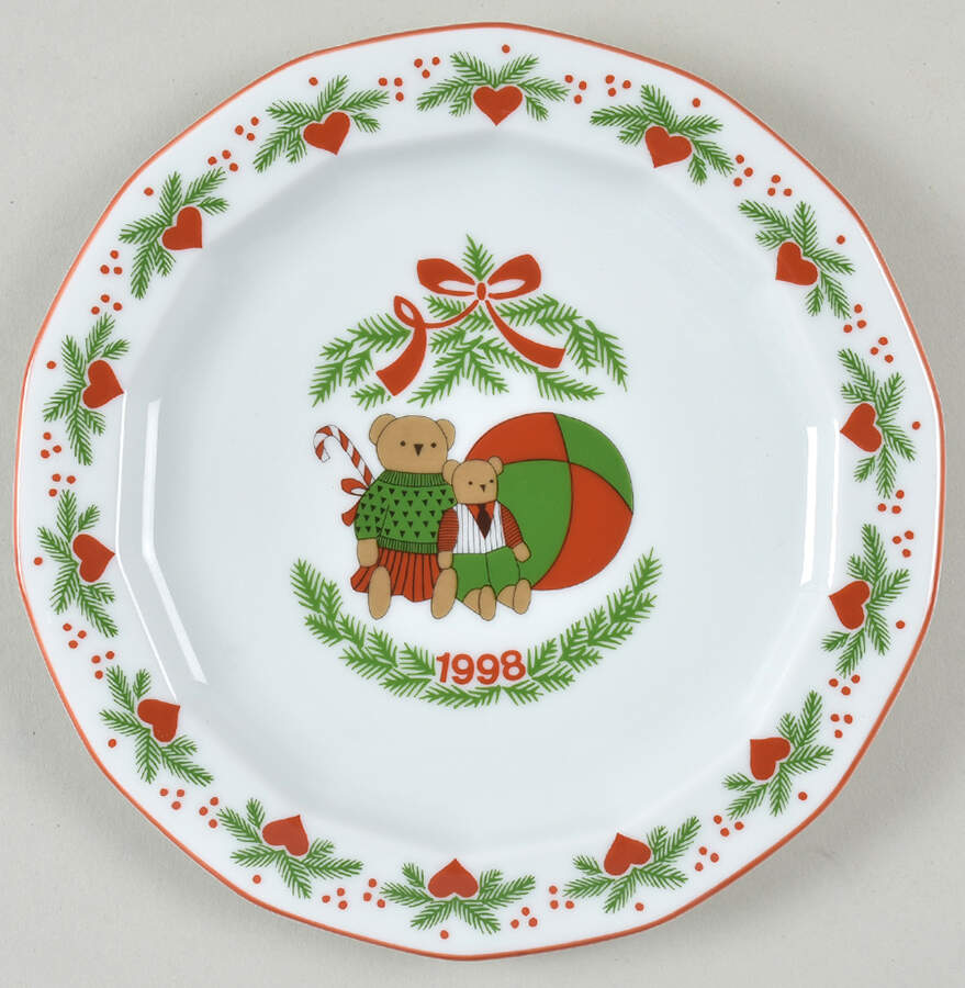 Hearts & Pines (Multisided) 1998 Collector Plate by Porsgrund-1
