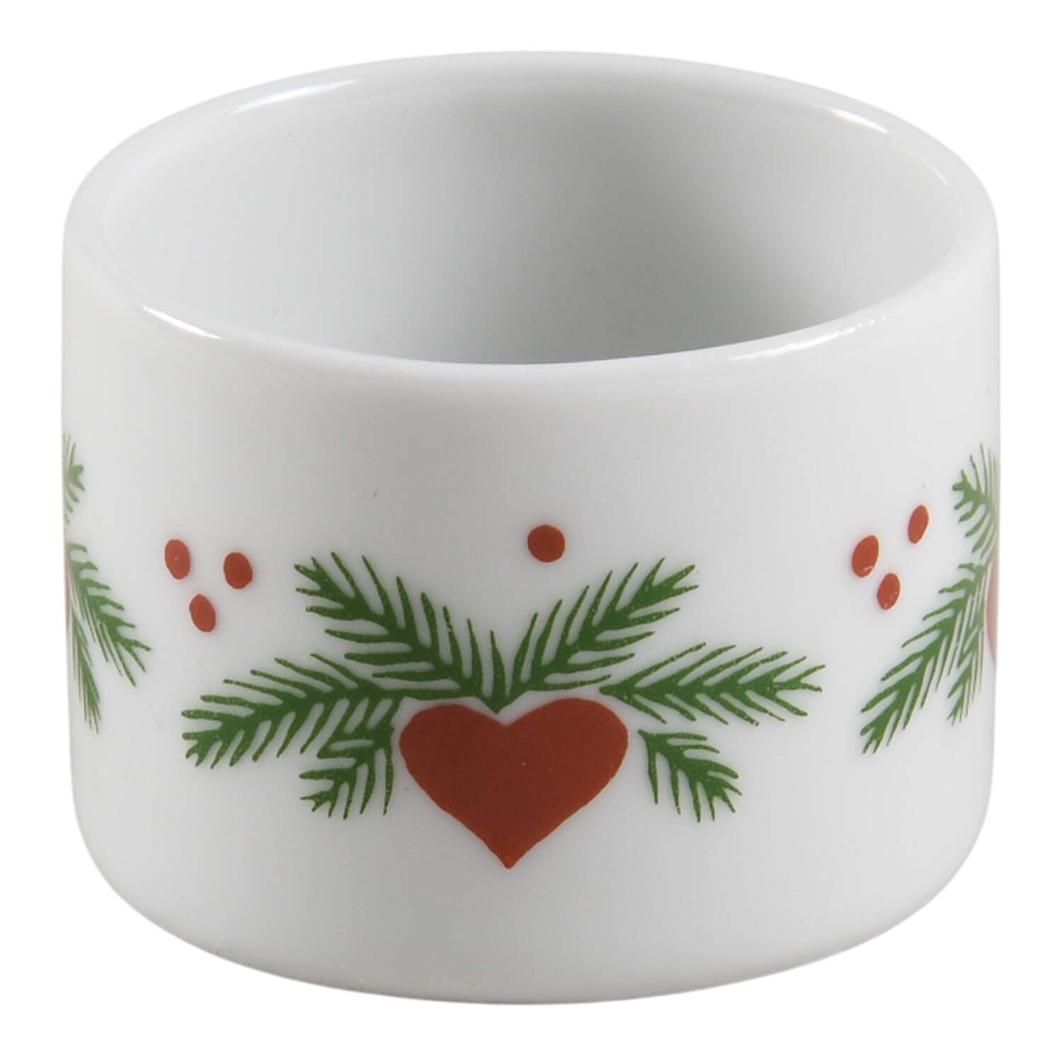 Hearts & Pines (Multisided) Napkin Ring by Porsgrund-1