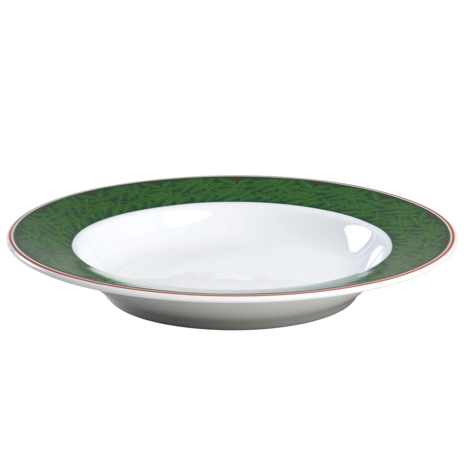 Hearts & Pines (Multisided) Large Rim Soup Bowl by Porsgrund-1