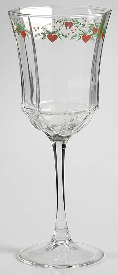 Hearts & Pines (Multisided) Glassware Goblet by Porsgrund-1