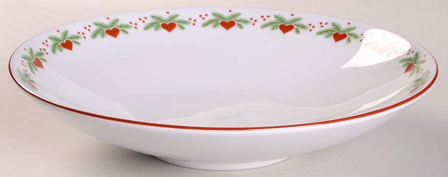 Hearts & Pines (Multisided) 10" Round Vegetable Bowl by Porsgrund-1