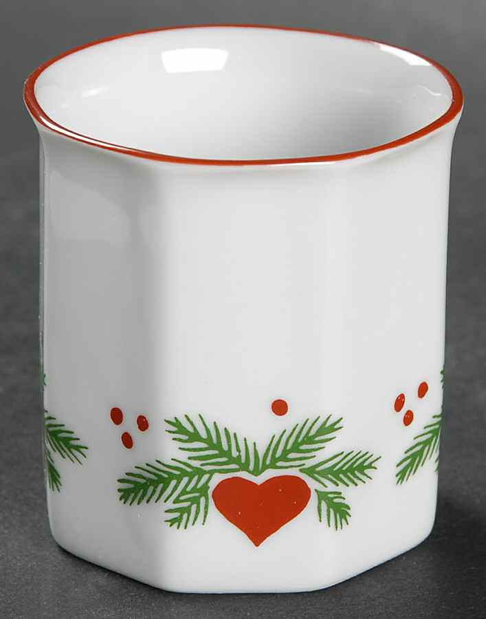 Hearts & Pines (Multisided) Single Egg Cup by Porsgrund-1
