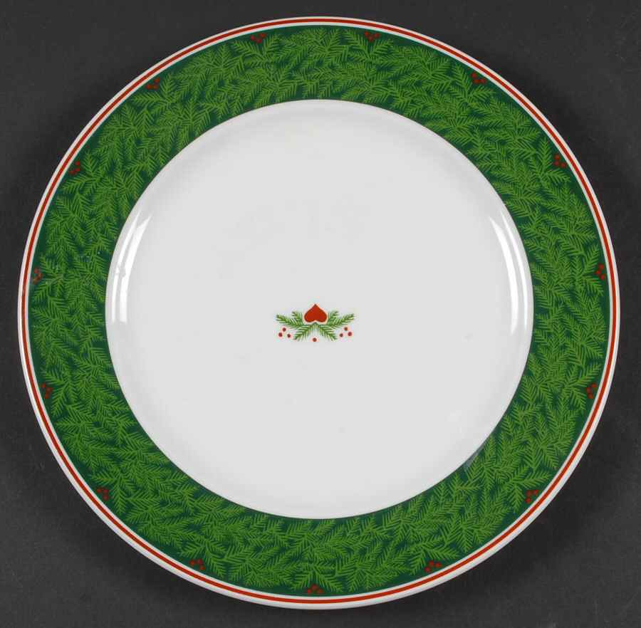 Hearts & Pines (Multisided) Accent Luncheon Plate by Porsgrund-1
