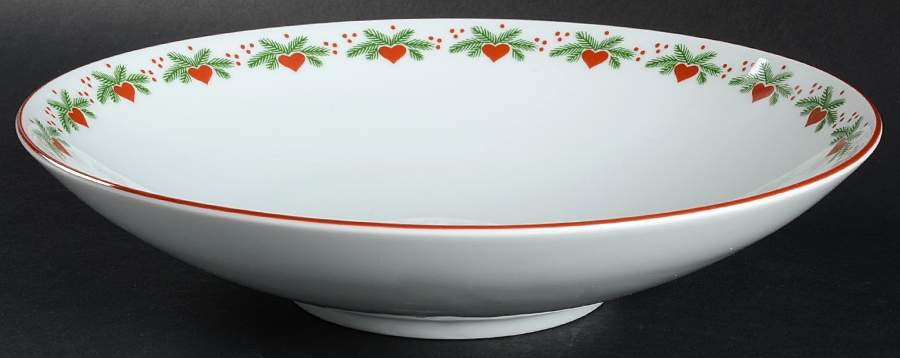 Hearts & Pines (Multisided) 11" Large Salad Serving Bowl by Porsgrund-1