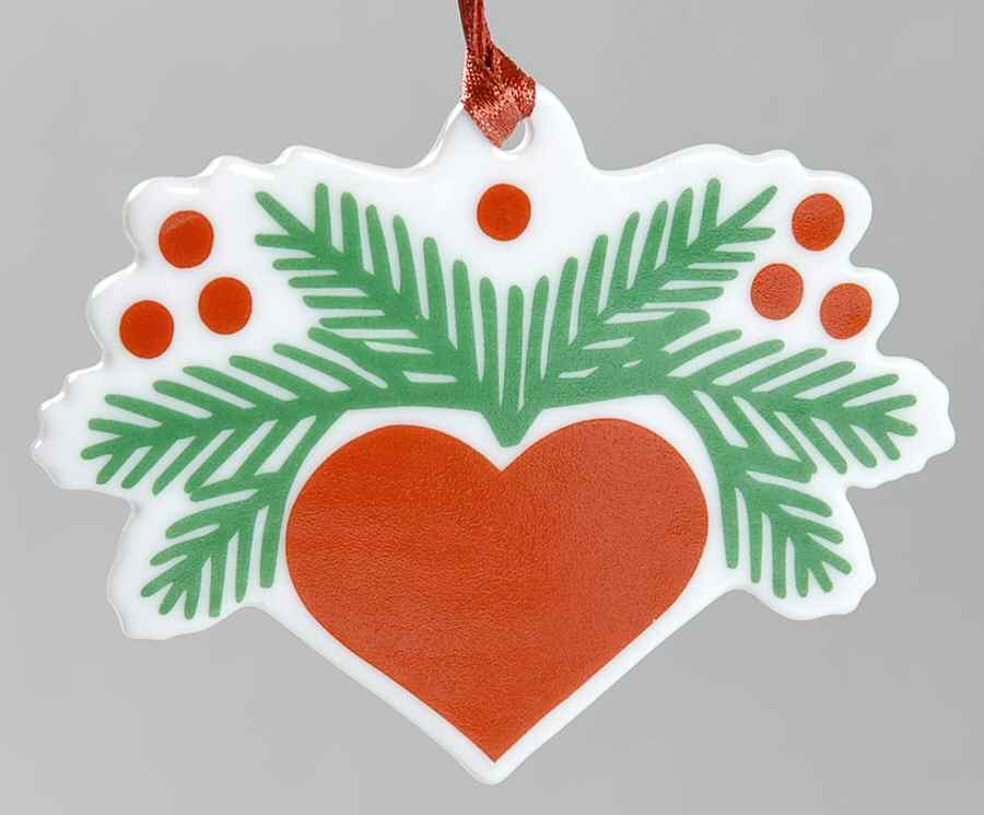 Hearts & Pines (Multisided) Ornament by Porsgrund-1