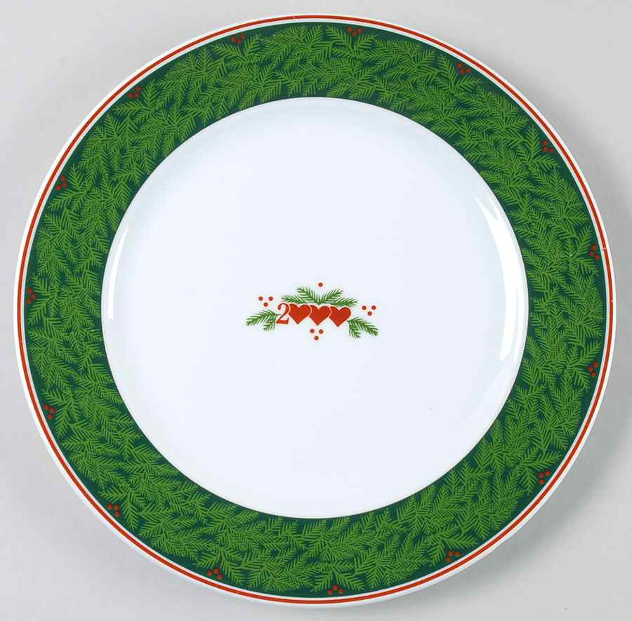 Hearts & Pines (Multisided) Accent Luncheon Plate by Porsgrund-1