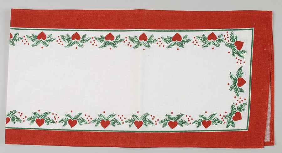 Hearts & Pines (Multisided) 8" x 31" Cloth Table Runner by Porsgrund-1