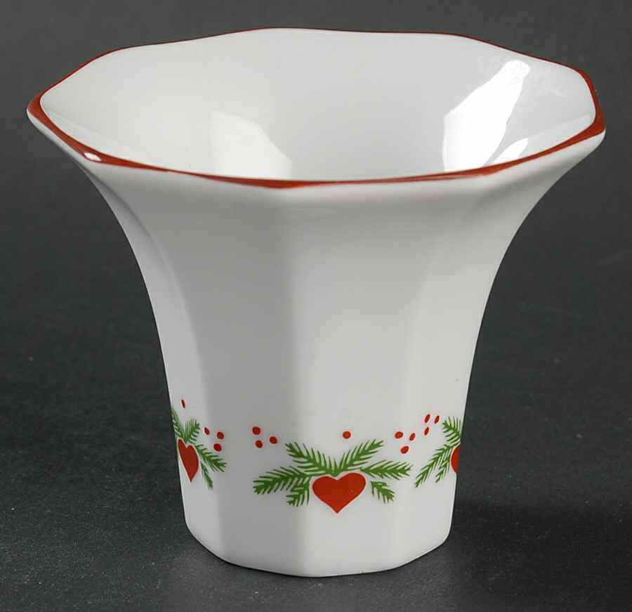 Hearts & Pines (Multisided) 2" Candlestick by Porsgrund-1
