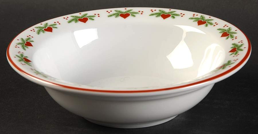 Hearts & Pines (Multisided) Rim Fruit/Dessert (Sauce) Bowl by Porsgrund-1