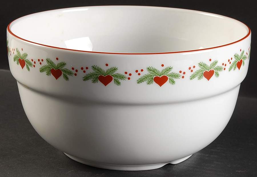 Hearts & Pines (Multisided) 9" Salad Serving Bowl by Porsgrund-1
