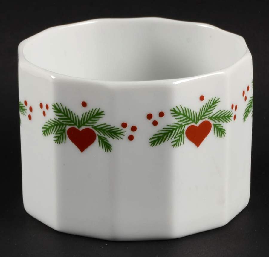 Hearts & Pines (Multisided) Sugar Bowl No Lid by Porsgrund-1
