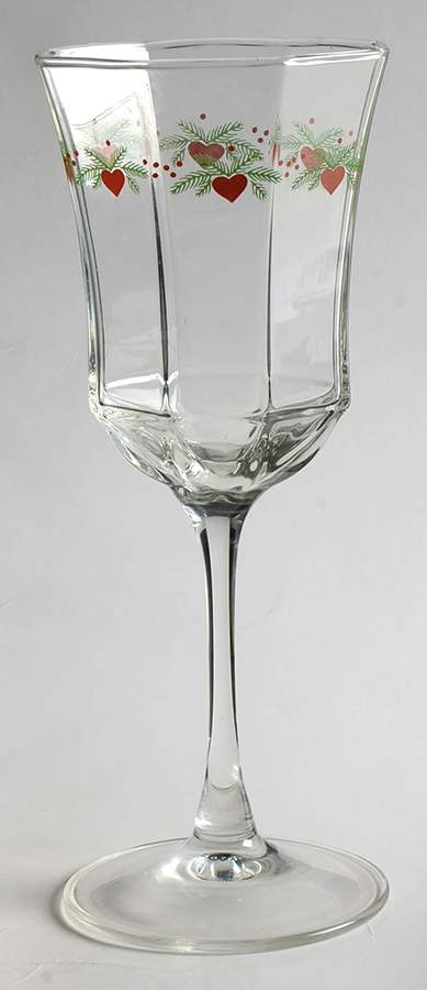 Hearts & Pines (Multisided) Glassware Goblet by Porsgrund-1