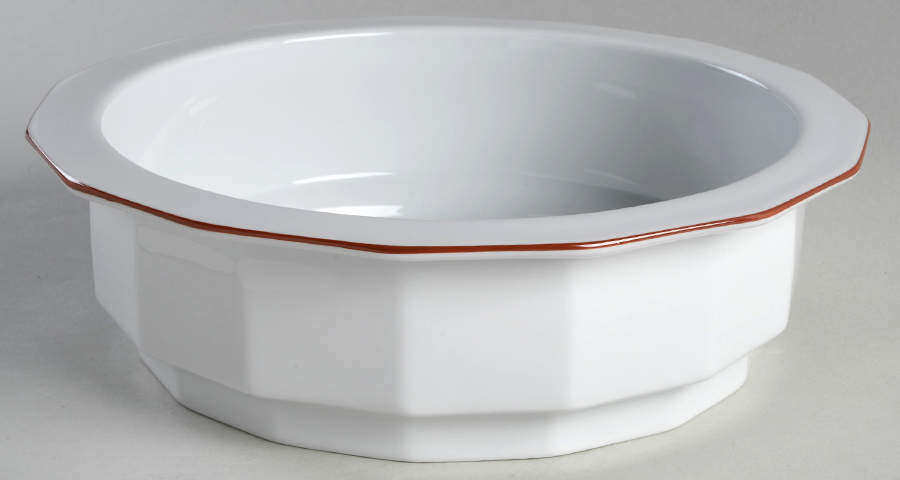 Octavia Red 9" Round Vegetable Bowl by Porsgrund-1