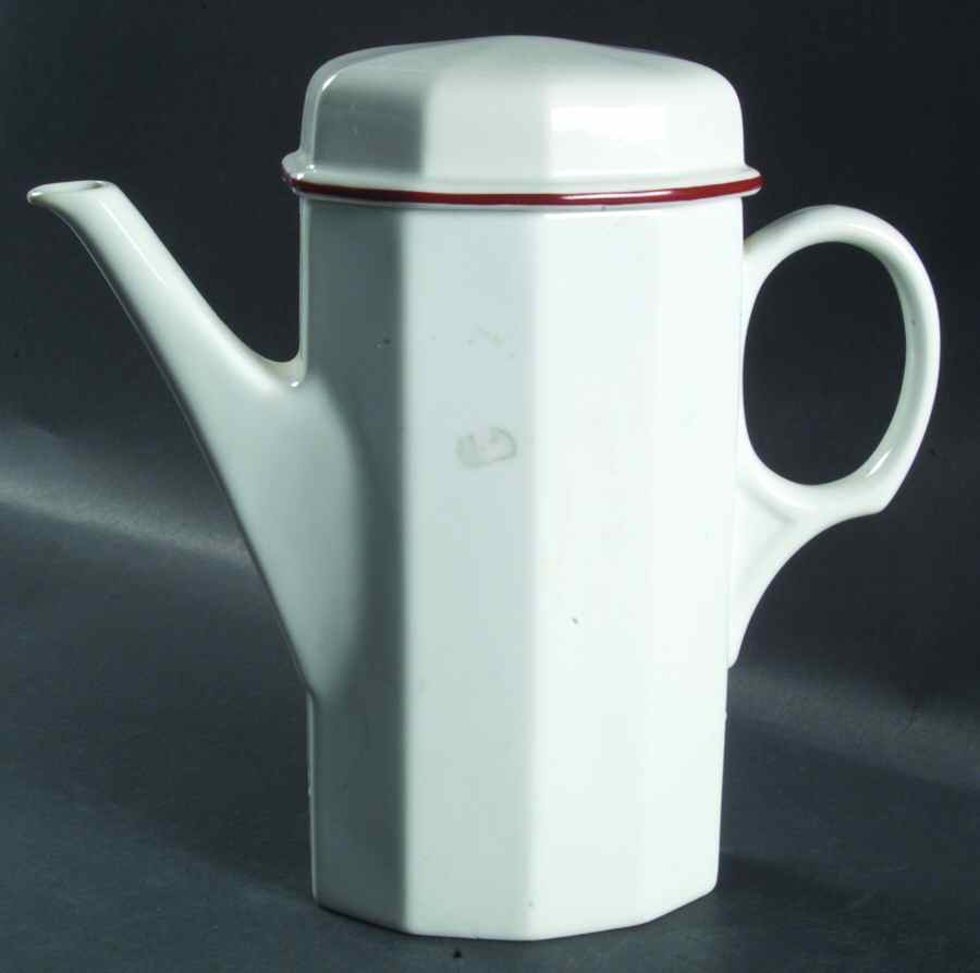 Octavia Red Coffee Pot & Lid by Porsgrund-1