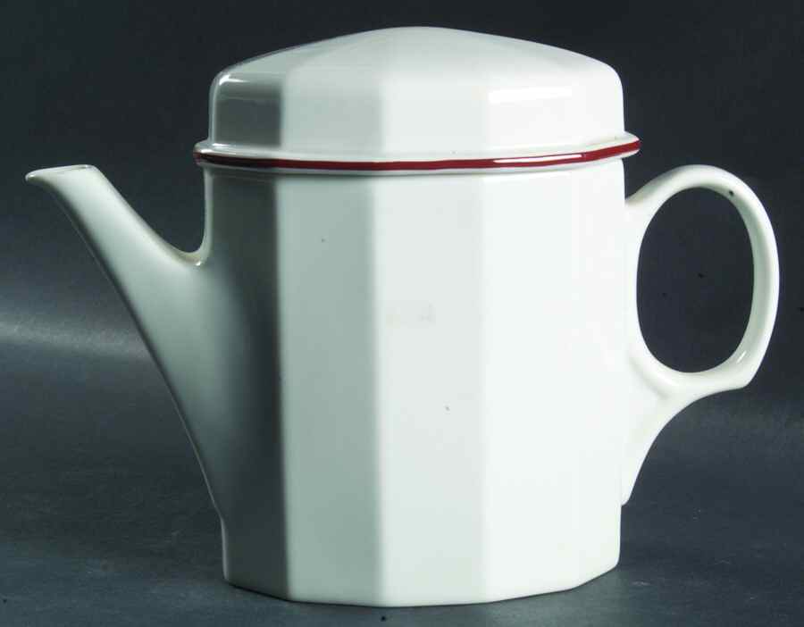 Octavia Red Teapot & Lid by Porsgrund-1
